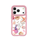 Clear Aqua Dreams iPhone 17 Pro Case With Petal Pink Ridge (MagSafe included)