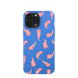 Electric Blue Axolotls iPhone 13 Pro Max Case