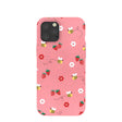 Bubblegum Pink Bees n Berries iPhone 12 Pro Max Case