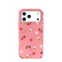 Bubblegum Pink Bees n Berries iPhone 17 Pro Max Case