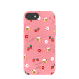 Bubblegum Pink Bees n Berries iPhone 6/6s/7/8/SE Case