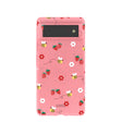 Bubblegum Pink Bees n Berries Google Pixel 6 Case