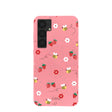 Bubblegum Pink Bees n Berries Samsung Galaxy S25+(Plus) Case