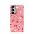 Bubblegum Pink Bees n Berries Samsung Galaxy S26+(Plus) Case