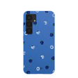 Electric Blue Black and Blue Samsung Galaxy S25 Case