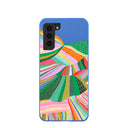 Electric Blue Bloomstatic Samsung Galaxy S21 Case