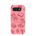 Bubblegum Pink Book Club Google Pixel 10a Case
