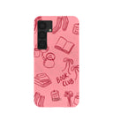 Bubblegum Pink Book Club Samsung Galaxy S25 Case
