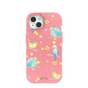 Bubblegum Pink Budgie Daydream iPhone 15 Case