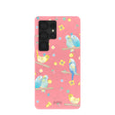 Bubblegum Pink Budgie Daydream Samsung Galaxy S25 Ultra Case
