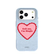 Powder Blue Call Me iPhone 17 Pro Case
