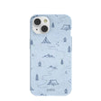 Powder Blue Camp Nights iPhone 14 Case