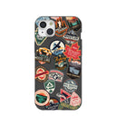 Black Canadian Stickers iPhone 15 Plus Case