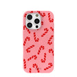 Bubblegum Pink Candy Cane Chaos iPhone 16 Pro Case