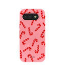 Bubblegum Pink Candy Cane Chaos Google Pixel 10a Case