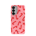 Bubblegum Pink Candy Cane Chaos Samsung Galaxy S26+(Plus) Case
