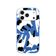 Electric Blue Cat Cow iPhone 17 Pro Case