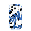 Electric Blue Cat Cow iPhone 17 Pro Case