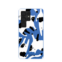 Electric Blue Cat Cow Samsung Galaxy S25 Ultra Case