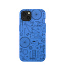 Electric Blue Changing Gears iPhone 13 Case