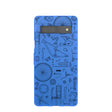 Electric Blue Changing Gears Google Pixel 7a Case