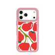Clear Cherry Berry iPhone 17 Pro Max Case With Petal Pink Ridge (MagSafe included)