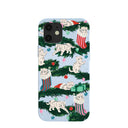Powder Blue Christmas Kittens iPhone 12/ iPhone 12 Pro Case