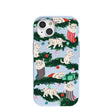 Powder Blue Christmas Kittens iPhone 15 Case