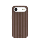Chocolate Brown Cocoa Stripes iPhone Air Case