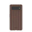 Chocolate Brown Cocoa Stripes Google Pixel 6 Case