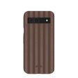 Chocolate Brown Cocoa Stripes Google Pixel 8a Case