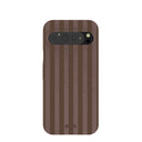 Chocolate Brown Cocoa Stripes Google Pixel 9 Pro XL Case