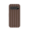 Chocolate Brown Cocoa Stripes Google Pixel 9/9 Pro Case