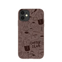 Chocolate Brown Coffee Club iPhone 11 Case