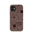 Chocolate Brown Coffee Club iPhone 12 Mini Case