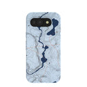 Powder Blue Contour Lines Google Pixel 10a Case