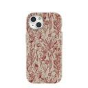 London Fog Crimson Bouquet iPhone 15 Case