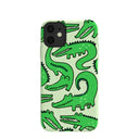 Sage Green Croc a Doodle iPhone 11 Case