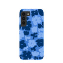 Electric Blue Daydream Blooms Samsung Galaxy S22 Case