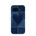 Powder Blue Denim Heart Google Pixel 9a Case