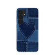 Powder Blue Denim Heart Samsung Galaxy S25 Case