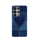 Powder Blue Denim Heart Samsung Galaxy S26 Ultra Case