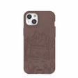 Chocolate Brown Desert Run iPhone 14 Plus Case