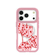 Clear Dicey Cherries iPhone 17 Pro Case With Petal Pink Ridge (MagSafe included)