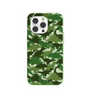 Sage Green Dino Camo iPhone 14 Pro Case