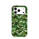 Sage Green Dino Camo iPhone 17 Pro Case