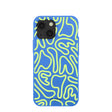 Electric Blue Dizzy Dreams iPhone 13 Mini Case