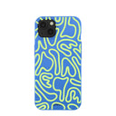 Electric Blue Dizzy Dreams iPhone 13 Case
