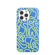 Electric Blue Dizzy Dreams iPhone 14 Pro Case