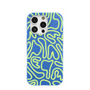 Electric Blue Dizzy Dreams iPhone 16 Pro Case